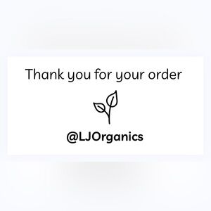 30 CUSTOM STICKERS - 2” x 1” - THANK YOU FOR YOUR ORDER - WITH YOUR CLOSET NAME